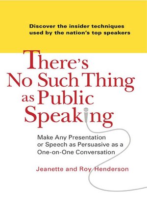 cover image of There's No Such Thing as Public Speaking